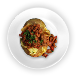 Spicy Beef Baked Potato 